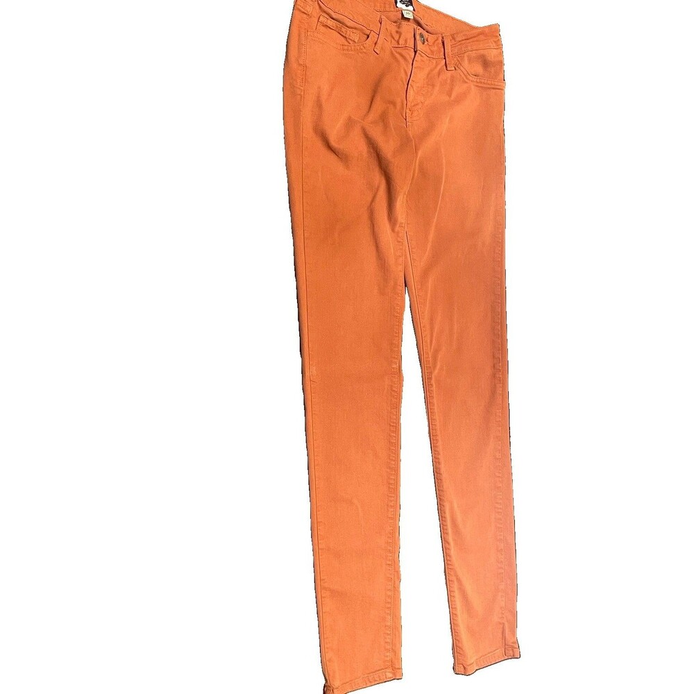 Just Black Skinny Jeans Size 29 Burnt Orange Rust Earthy Boho Fall Aesthetic USA